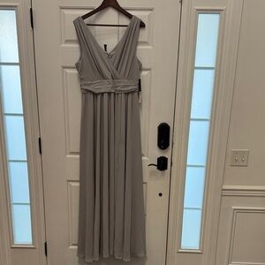 Lulus Elegant Gray Sleeveless Bridesmades Dress size XL